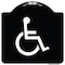 Signmission Large Handicapped Symbol Heavy-Gauge Aluminum Architectural Sign, 18" x 18", BW-1818-23889 A-DES-BW-1818-23889 - alternate 1